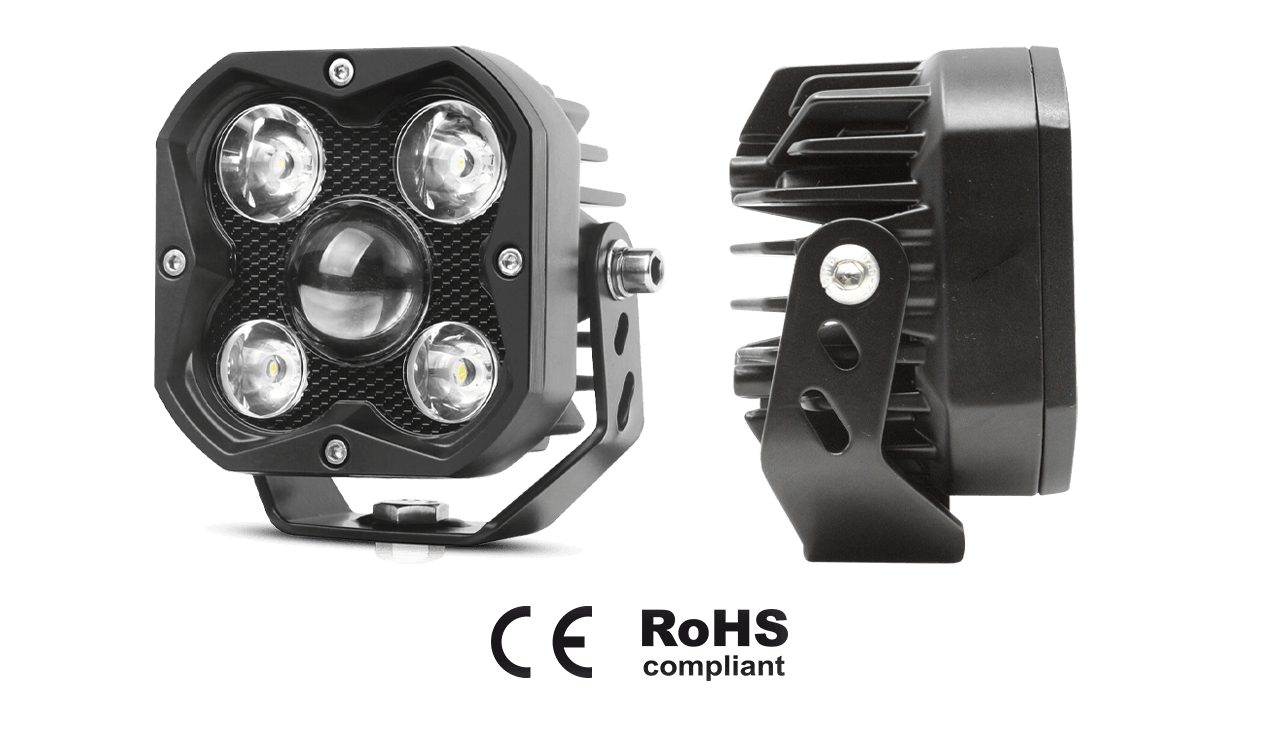 Shark LED Extraljusramp - 40W / 3,2" 